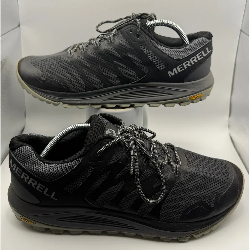 Merrell Nova 2 Trail Running Shoes Mens 11.5 Black Good Vibram J035561